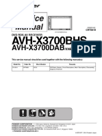 Pioneer - AVH-X 3700bhs - X3700dab - Crt5619-Service Manual