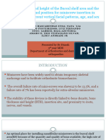 Bone Thickness and Height of The Buccal