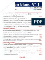 Examens Blancs 2 Bac PC-SVT