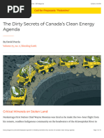 英文1. the Dirty Secrets of Canada's Clean Energy Agenda