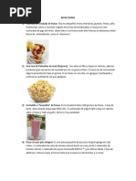 Recetas Refacciones