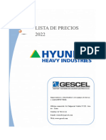 Hyundai 2022. Actualizada