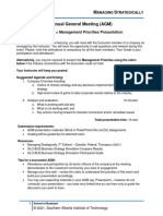 MNGT 395 AGM Management Priorities Directions & Rubric