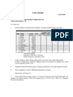 Course Manual: Class S3MN