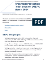 Marine Environment Protection Committee 81st Session (MEPC 81), 18-22 March 2024