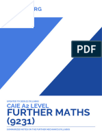 Znotes CAIE A2 Level Further Maths Further Mechanics