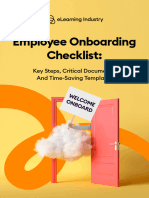 Elearning Industry Employee Onboarding Checklist Key Steps Critical Documents and Time Saving Templates