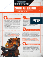 Actualizacion de Equilibrio Kill Team