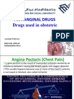 Week 11 - 12 ANTIANGINAL DRUGS - Drugs Used in Obstetric