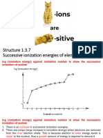 3 - Successive Ionization Energies of Elements (Structure 1.3.7)