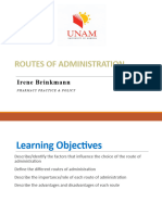 Routes of Administration