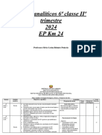 Planos Analíticos 6 Classe IIº Trimestre Silvia