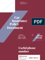 Axa Private Car Policy Booklet