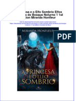 PDF of A Princesa E O Elfo Sombrio Elfos Sombrios Do Bosque Noturno 1 1St Edition Miranda Honfleur Full Chapter Ebook