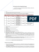 Credit Card Upgrade Form - BOB & BFSL Staff