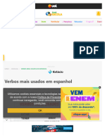 Verbos Mais Usados em Espanhol - Quais São, Lista - Brasil Escola