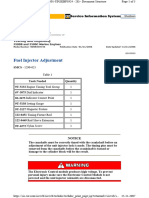 Fuel Injector Adjustment