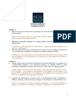 Travaux Pratiques 1 Training Activity 1