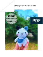 Gato Adoravel Amigurumi Receita de PDF Gratis