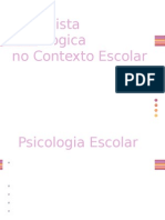 Entrevista Psicologica No Contexto Escolar