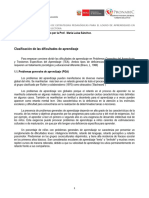 Clasificación Dificultades de Aprendizaje