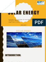 SOLAR ENERGY (Enregistrement Automatique) Ang