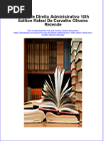 PDF of Curso de Direito Administrativo 10Th Edition Rafael de Carvalho Oliveira Rezende Full Chapter Ebook