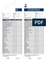 Check List Cisterna