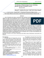 Formulation and Evaluation of Moisturising Cream C