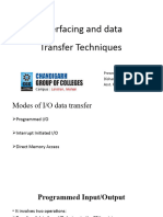 Interfacing and Data Tranfer Techniques