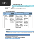 Sesion de Aprendizaje Mitos y Leyendas Comu.