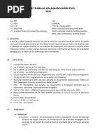 Plan de Trabajo Colegiado Directivo