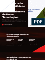 Importancia Da Sustentabilidade No Desenvolvimento de Novas Tecnologias