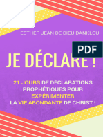 JeDeclare 21 Jours Declarations JeanDeDieu DANKLOU