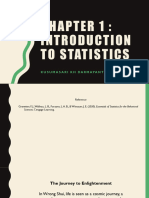 To Statistics: Kusumasari KH Darmayanti, M.Si