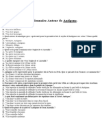 Questionnaire Autour de Antigone