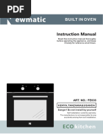 Newmatic Bulit-In Oven FE633 User's Manual - v.2024