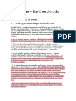 1 Samuel 30 - David en Victoria Otra Vez: A. La Angustia de David