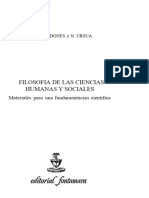 Filosofia de Las Ciencias Humanas y Sociales Mardones