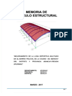 PDF Memoria de Calculo Cubierta Metalica - Compress