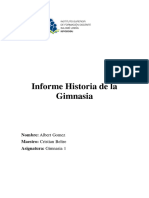 Informe Historia de La Gimnasia