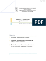 2016 - Aula 1 - Introdução À Cinética e Biorreatores Agroindustriais