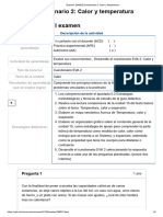 Examen - (AAB02) Cuestionario 2 - Calor y Temperatura