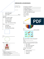 Bahasa Inggris PAS KELAS 2