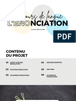 L'enonciation Cours