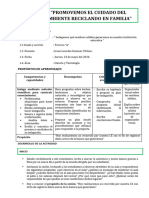 SESION CIENCIA Indagamos Qué Residuos Sólidos Generamos en Nuestra Institución Educativa "