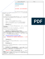 Equations Différentielles