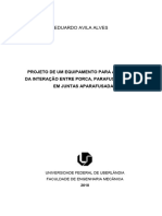 PROJETO de UM EQUIPAMENTO PARA A AVALIAÇÃO Da Interação Entre Porca, Parafuso e Arruela em Juntas Aparafusadas