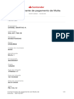 Comprovante de Pagamento de Multa de Trânsito - SEFAZ/SP 1/3