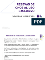 Reserva de Derechos Al Uso Exclusivo